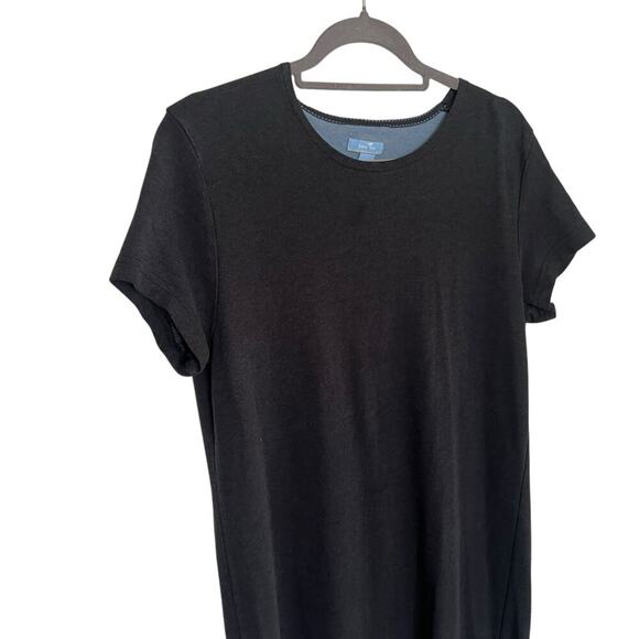 Horny Toad Women’s Lyocell Cotton Short Sleeve Shirt Dress Black Size Large - Picture 3 of 10